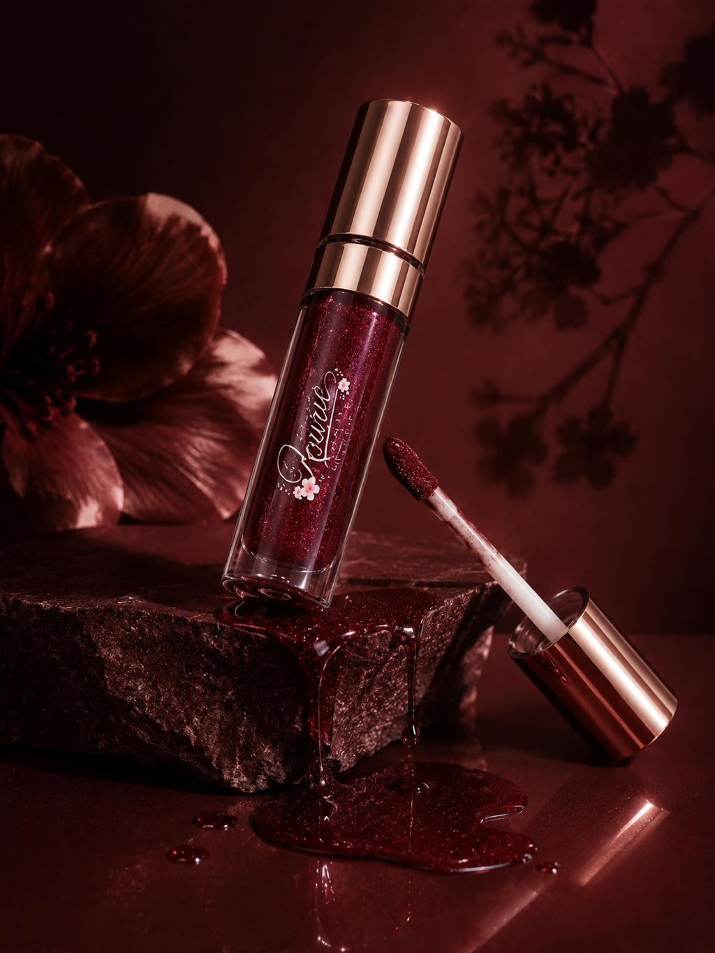 Rourie Beauty Lip Gloss – Cherry Wine