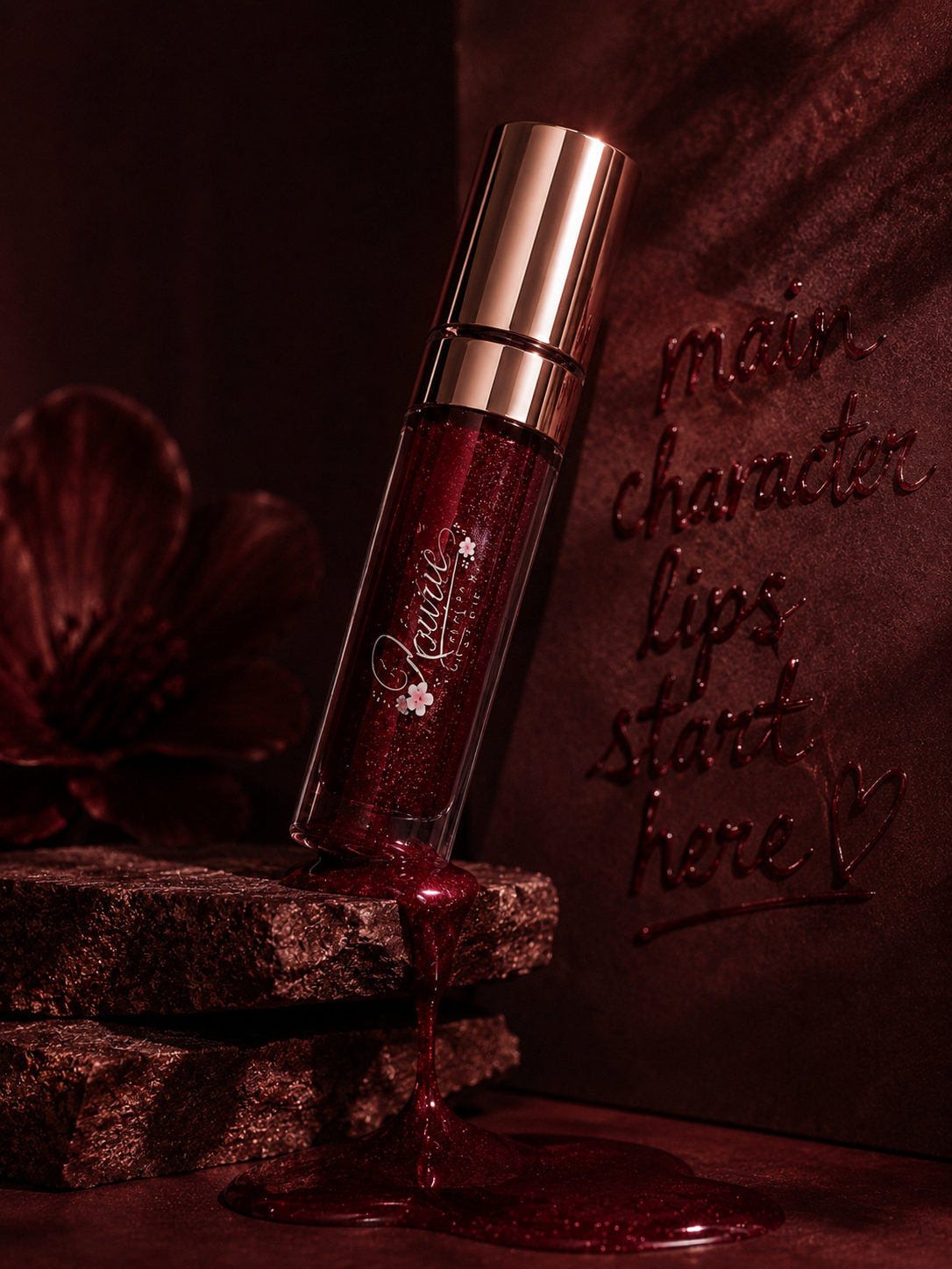 Rourie Beauty Lip Gloss – Cherry Wine